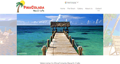 Desktop Screenshot of pinacoladabeachcafe.com