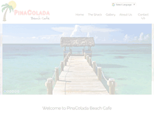 Tablet Screenshot of pinacoladabeachcafe.com